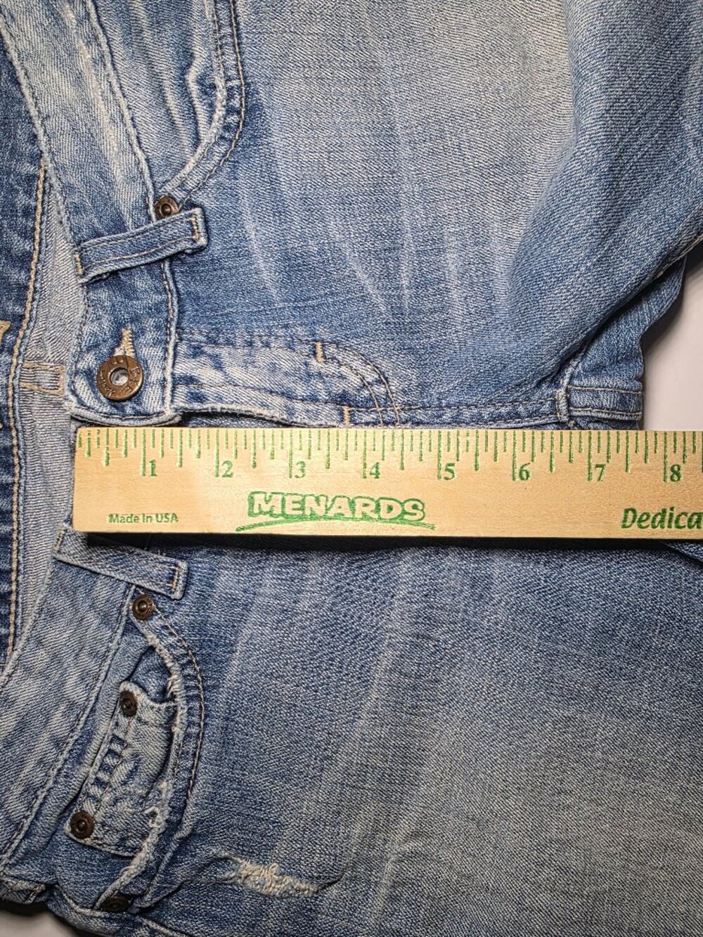 BKE Denim Womens Light Blue Distressed 5 Pocket Shorts Size 27 - Picture 8 of 12